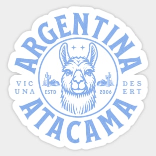 Vicunas from the Atacama Desert in Argentina Sticker